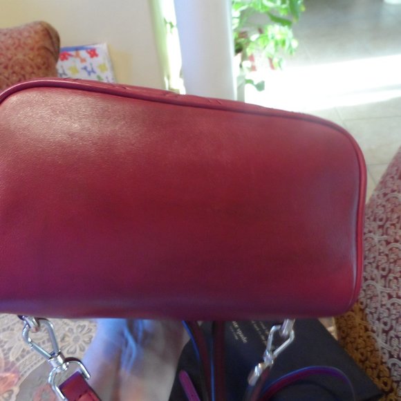 New Kate Spade NY Burgundy Leather Quilted Mini Backpack main image 9